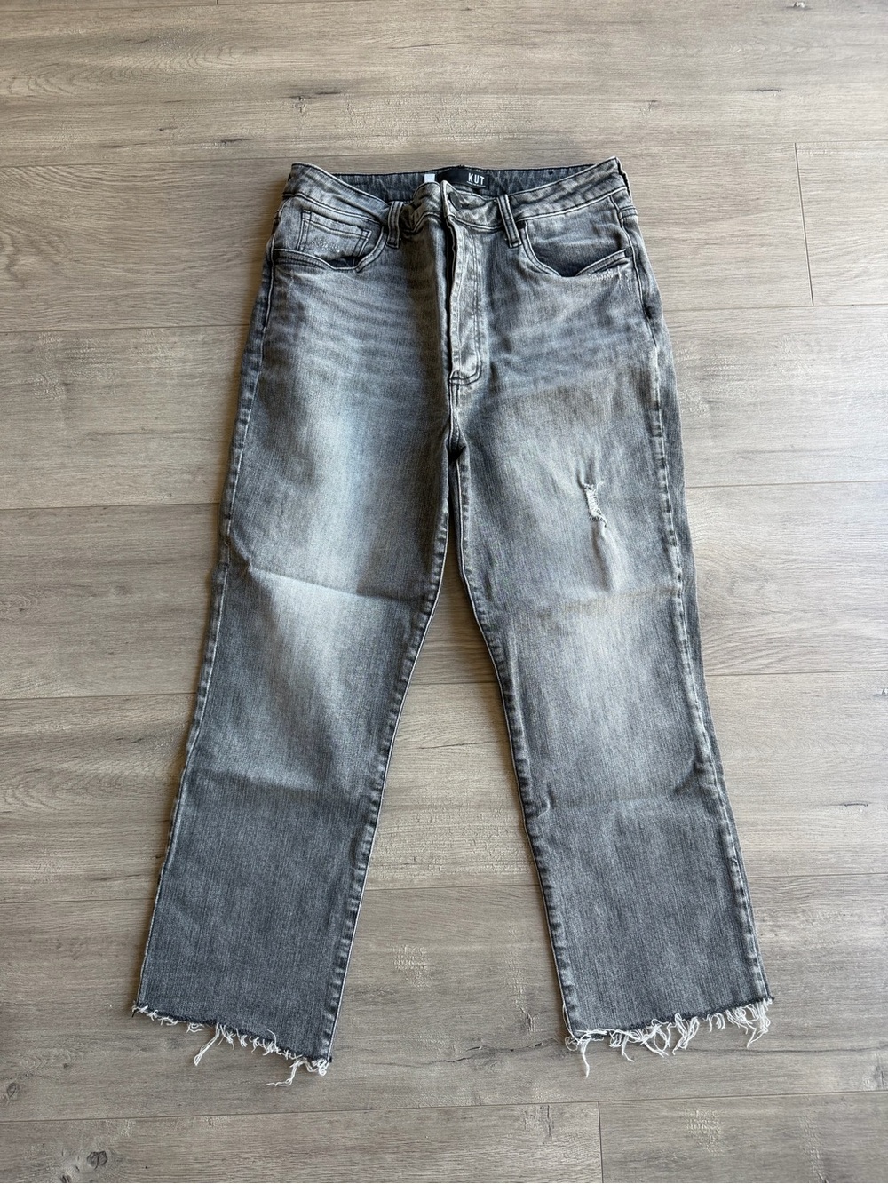 Kut Rosa Ankle Vintage Straight High Rise jeans - size 10L
